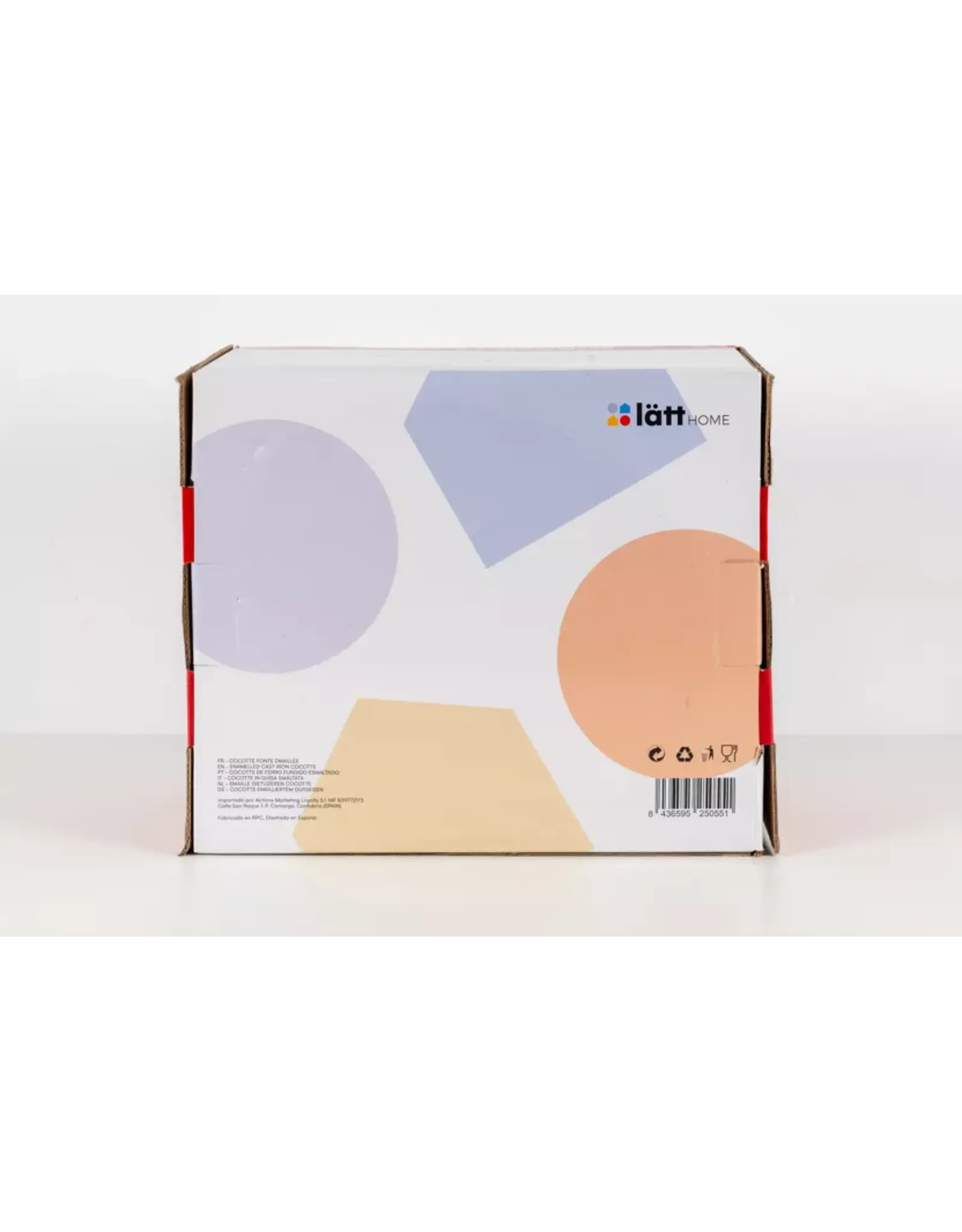 LÄTT COCOTTE OVAAL 33x11 CM - 6 L ROOD