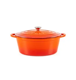 LÄTT COCOTTE OVAAL 29x21X11 CM - 3.85L ORANJE