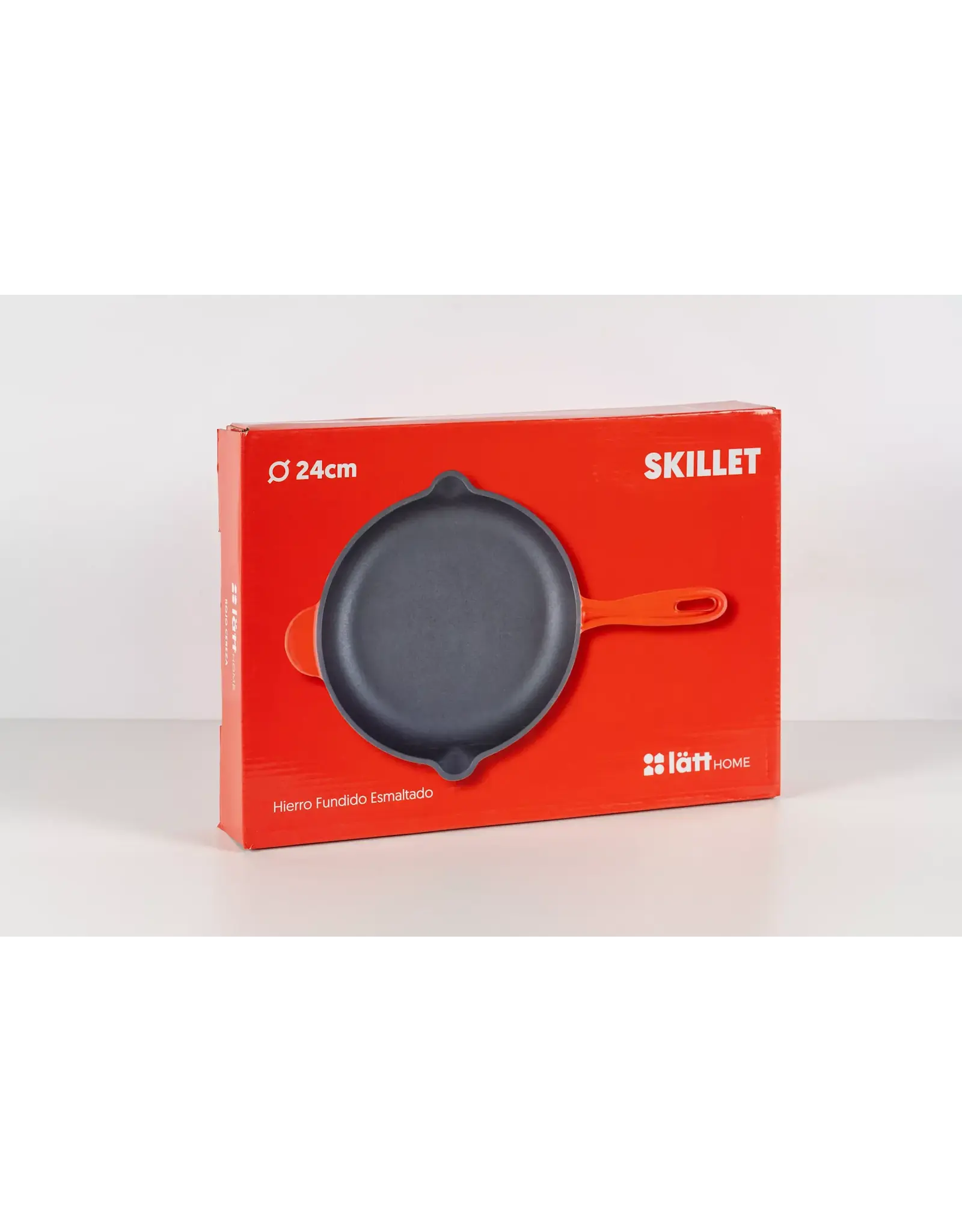 LÄTT SKILLET 24 CM  KERSENROOD