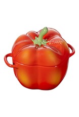Staub COCOTTE  PAPRIKA  ORANJE-ROOD 11 CM / 450 ML