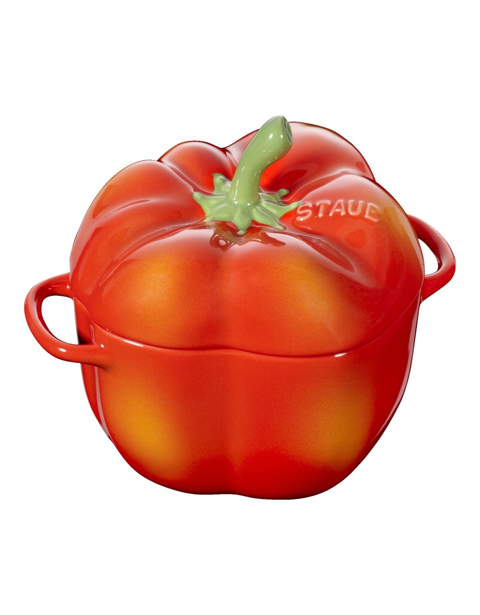 Staub COCOTTE  PAPRIKA  ORANJE-ROOD 11 CM / 450 ML