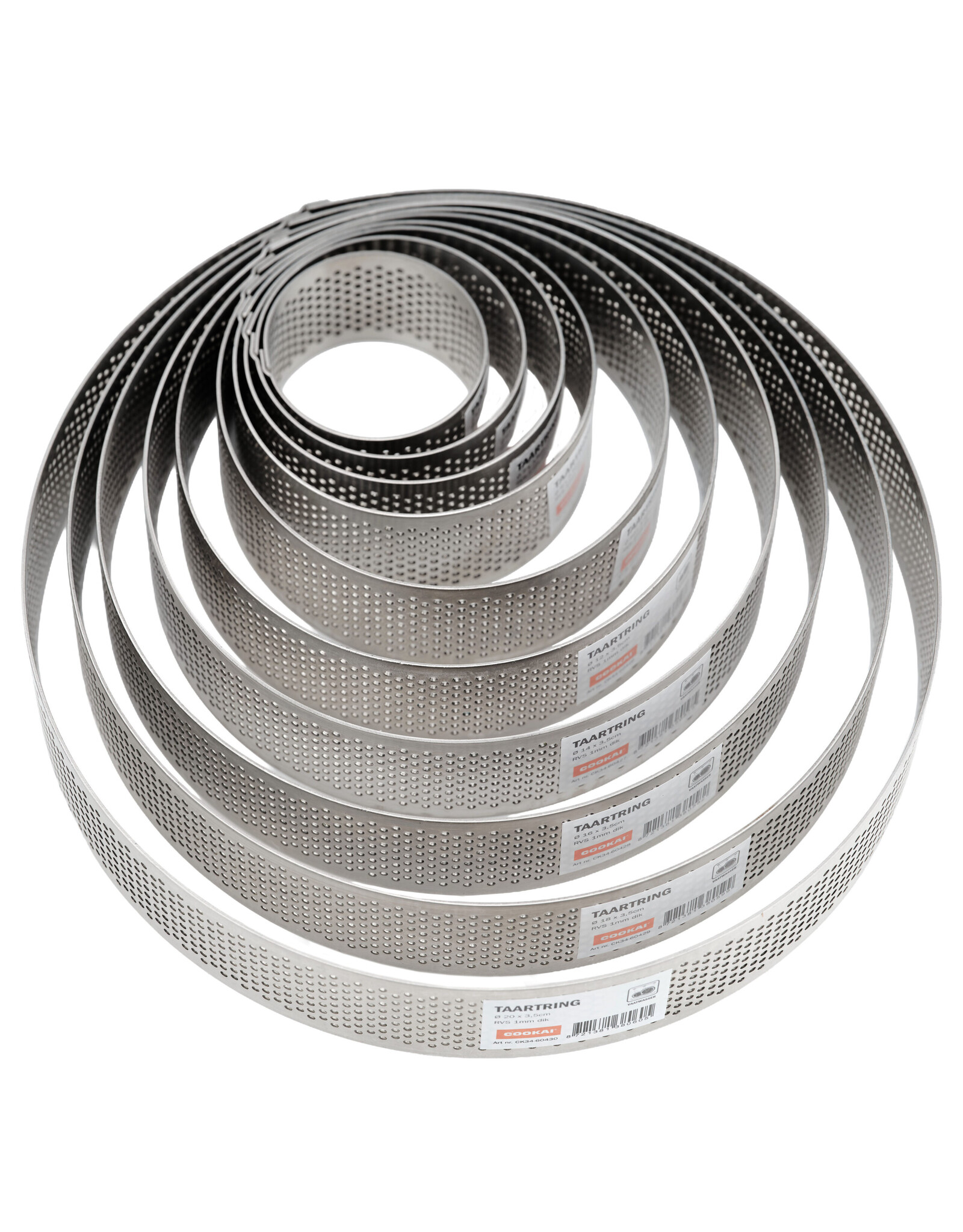 Cookai Taartring hoog 3.5 cm