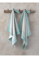 De Witte Lietear Theedoek 65x70 "Pied de poule"