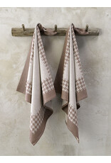 De Witte Lietear Theedoek 65x70 "Pied de poule"