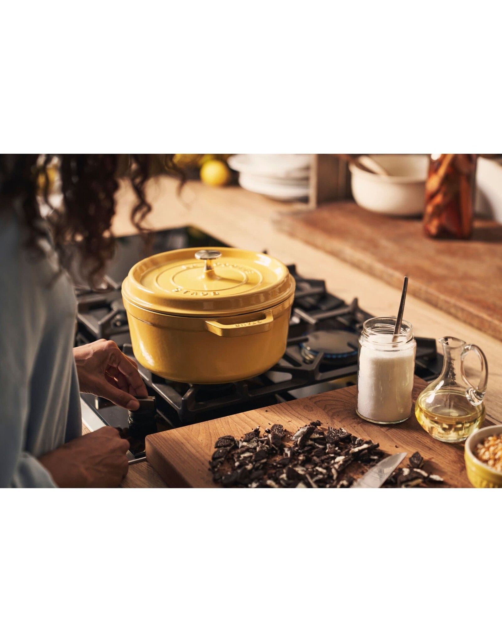 Staub Braadpan cocotte Citron - citroen geel