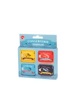 Balvi Glazenonderzetters "Conserverie" 4 stuks