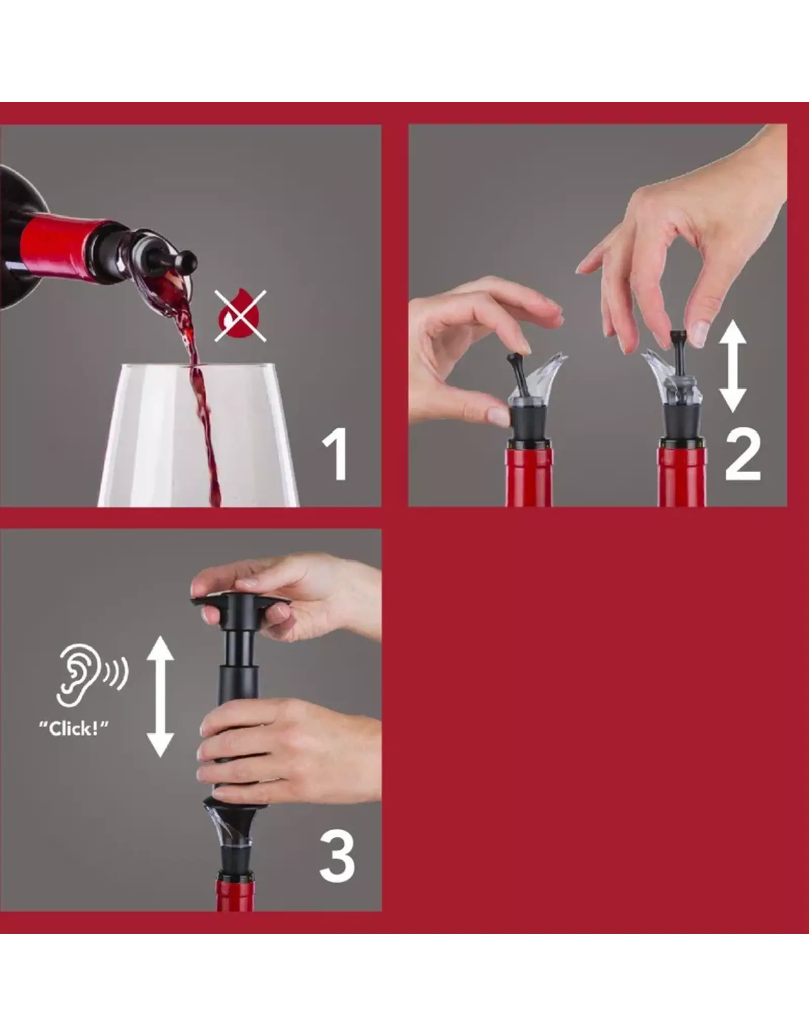 VacuVin Wine Server & Stopper (2 pcs)