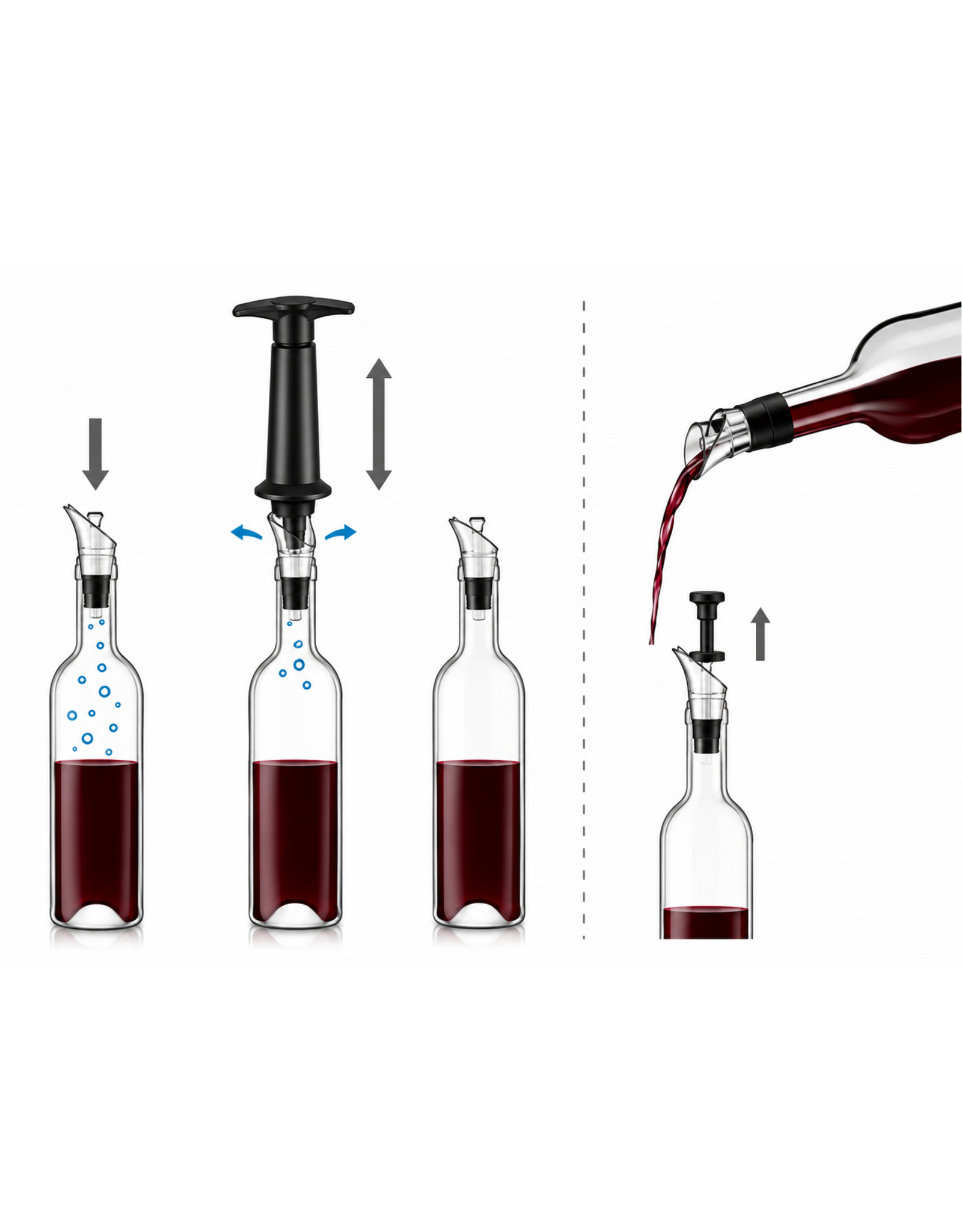 VacuVin Wine Saver & Server (1P + Stopper)