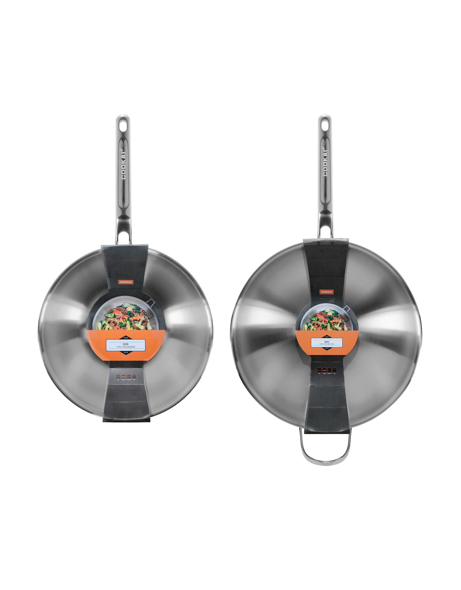 Cookai Wok 5-ply 28cm RVS