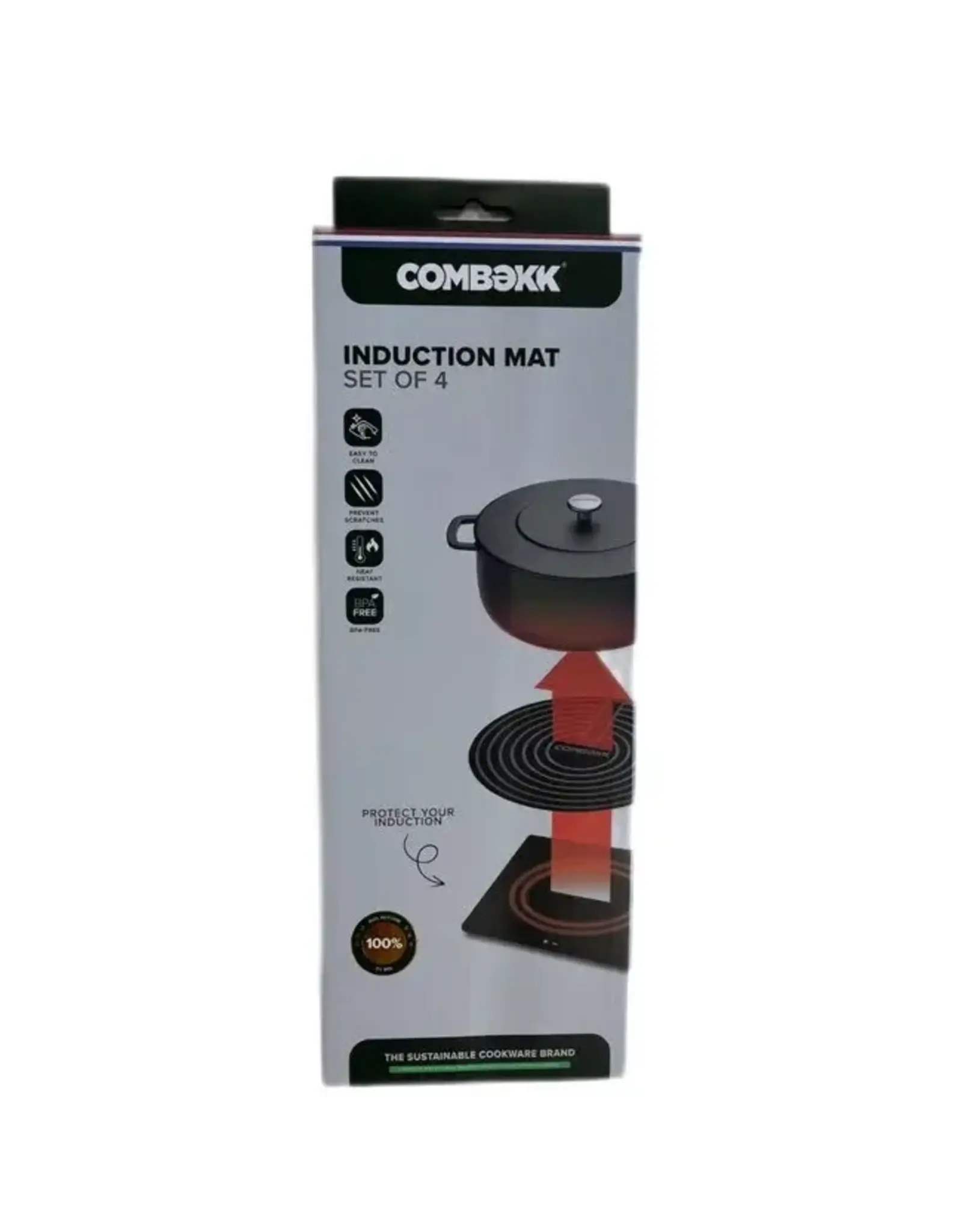 Inductiemat - Set van 4 / 18 - 24 - 24 - 28cm
