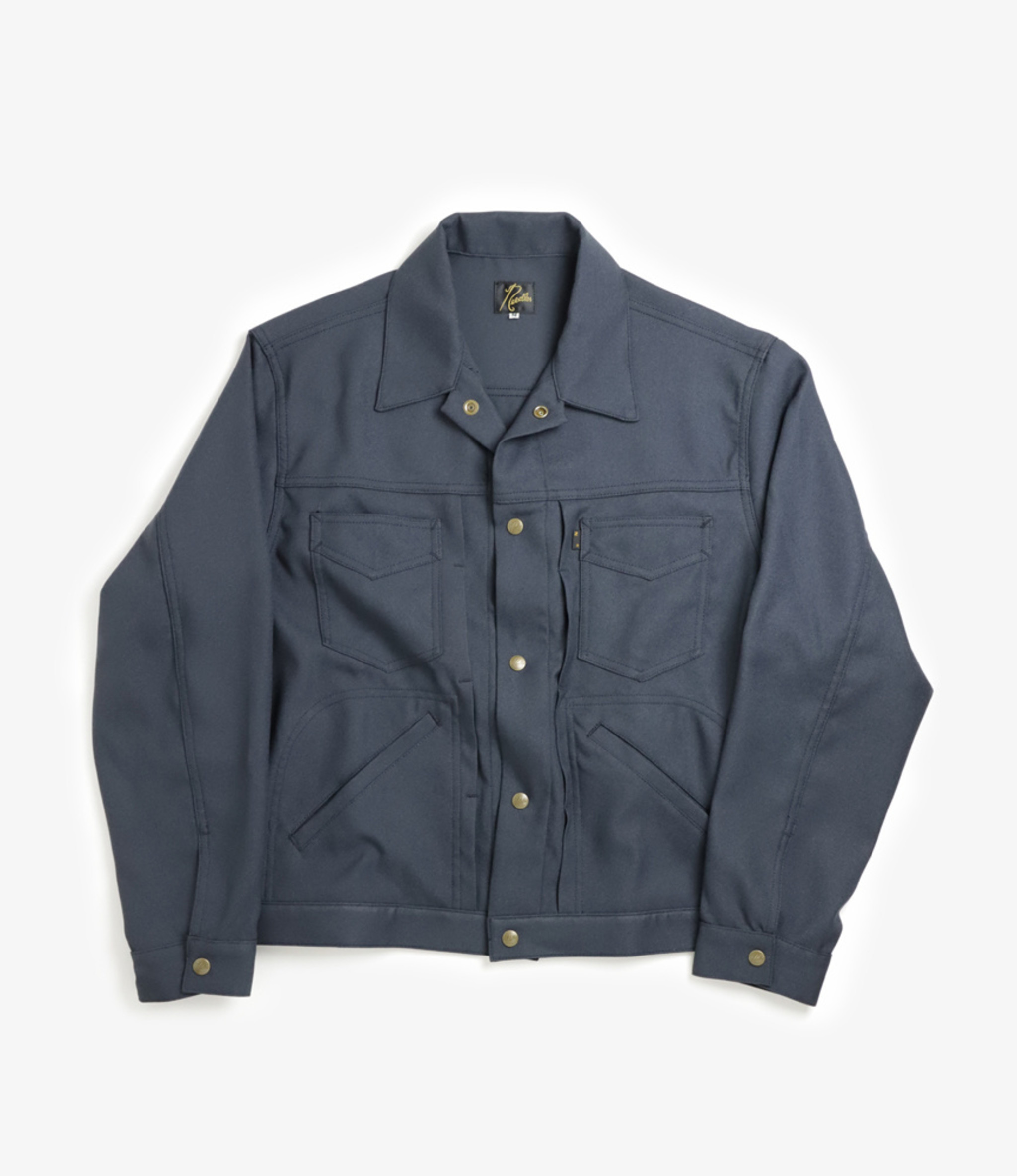 リラックスな雰囲気もありますがNeedles  ニードルス Penny Jean Jacket – Poly