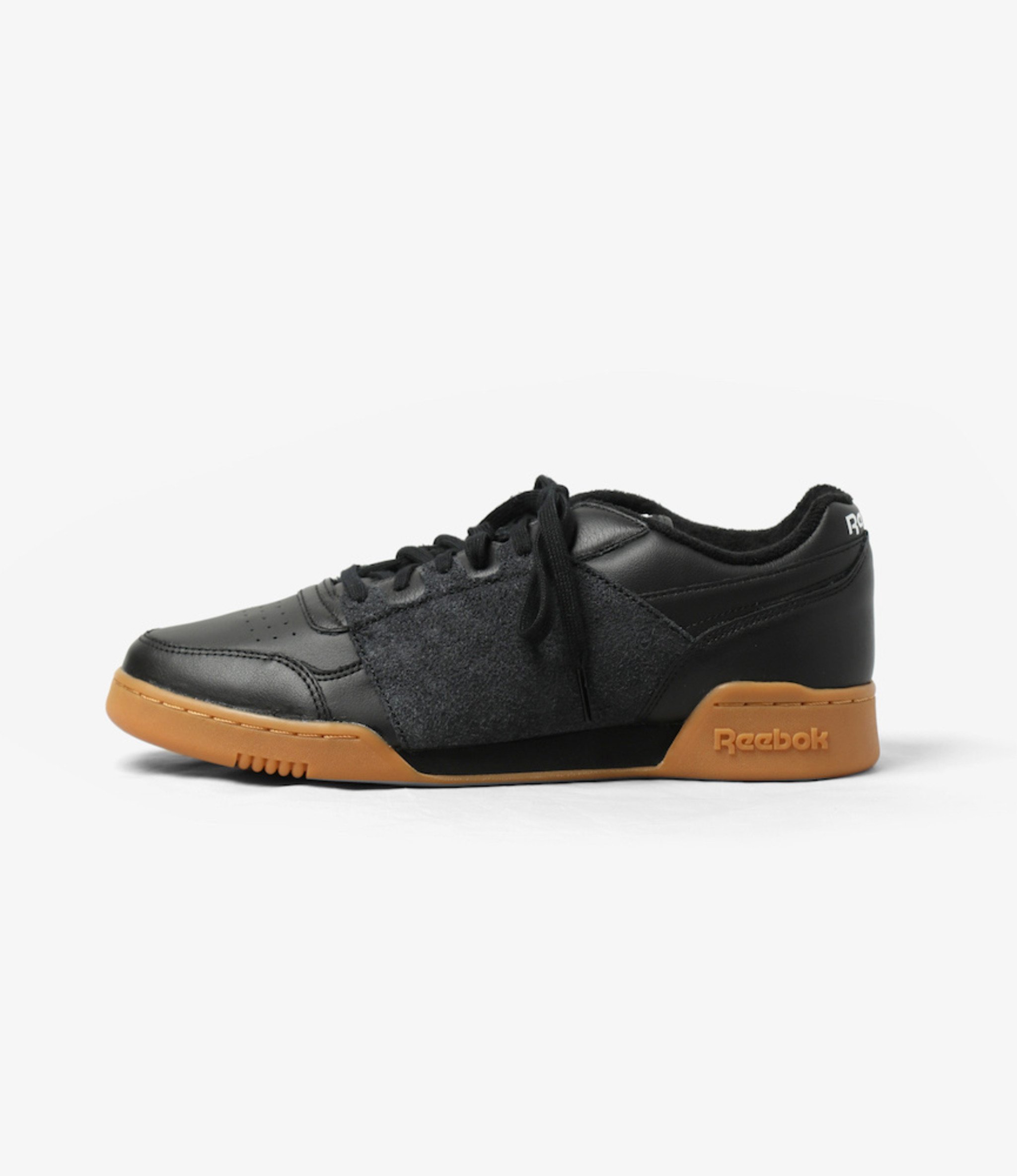 reebok workout plus black suede