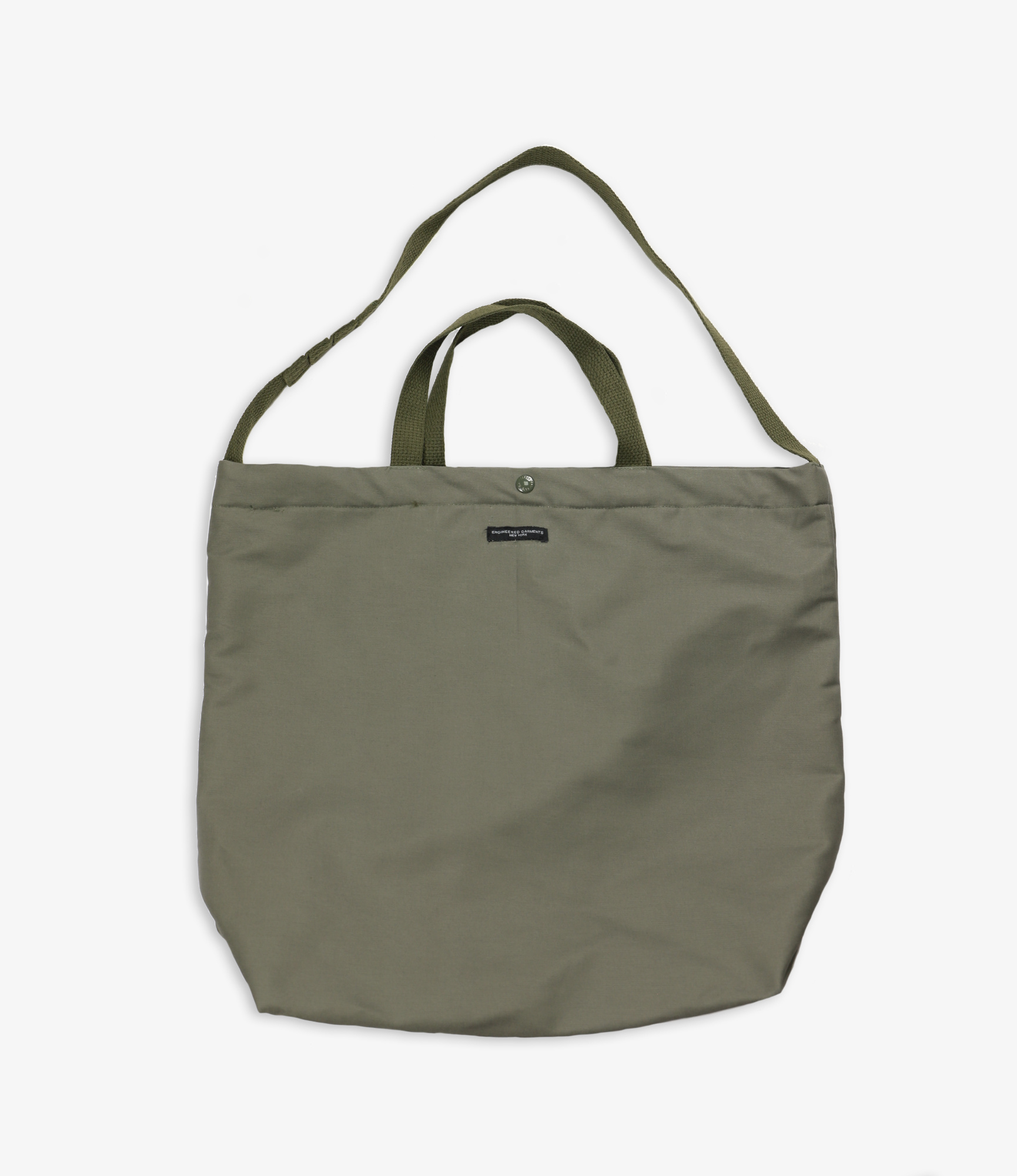 Carry All Tote Olive Cotton Double Cloth Nepenthes London