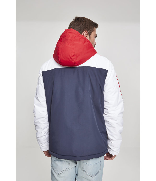 Urban Classics 3-Tone Padded Pull Over Hooded Jacket