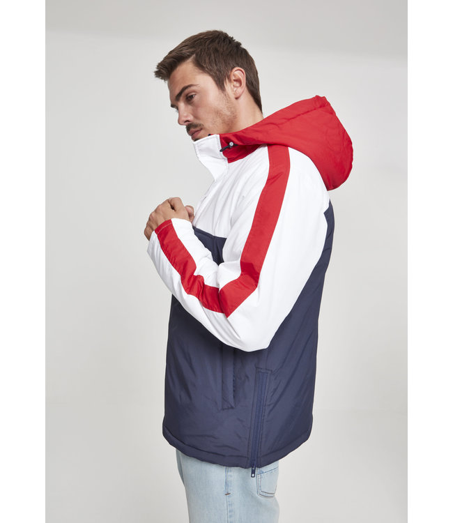Urban Classics 3-Tone Padded Pull Over Hooded Jacket