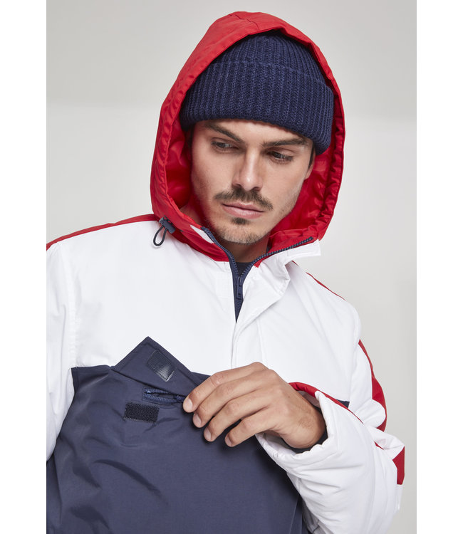 Urban Classics 3-Tone Padded Pull Over Hooded Jacket