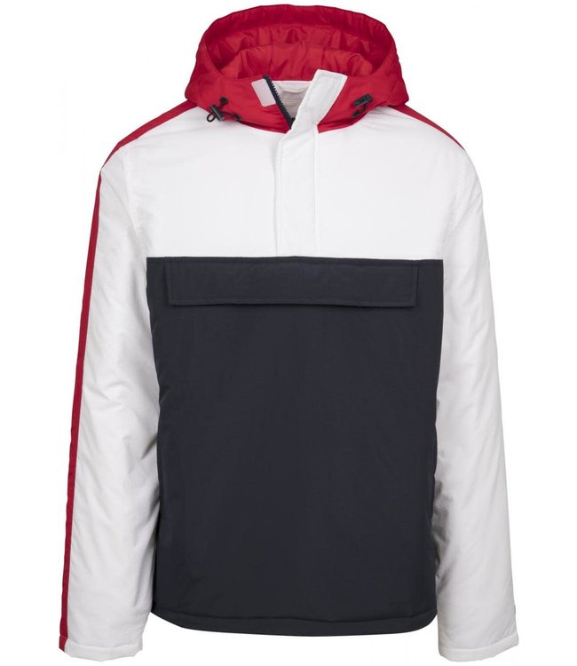 Urban Classics 3-Tone Padded Pull Over Hooded Jacket