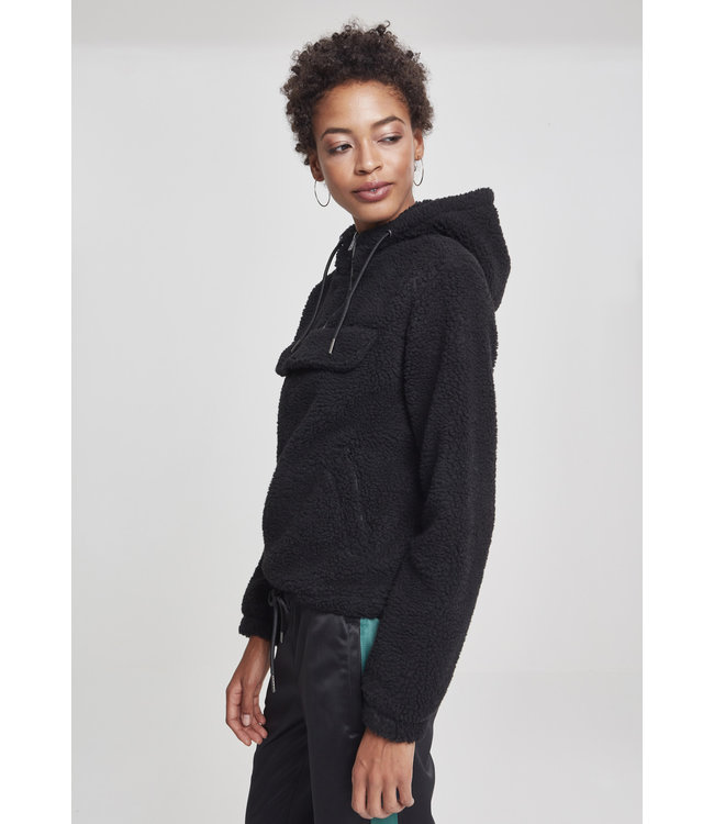 Urban Classics Ladies Sherpa Pull Over Hoody