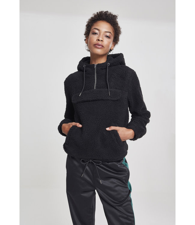 Urban Classics Ladies Sherpa Pull Over Hoody