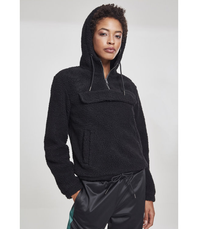 Urban Classics Ladies Sherpa Pull Over Hoody