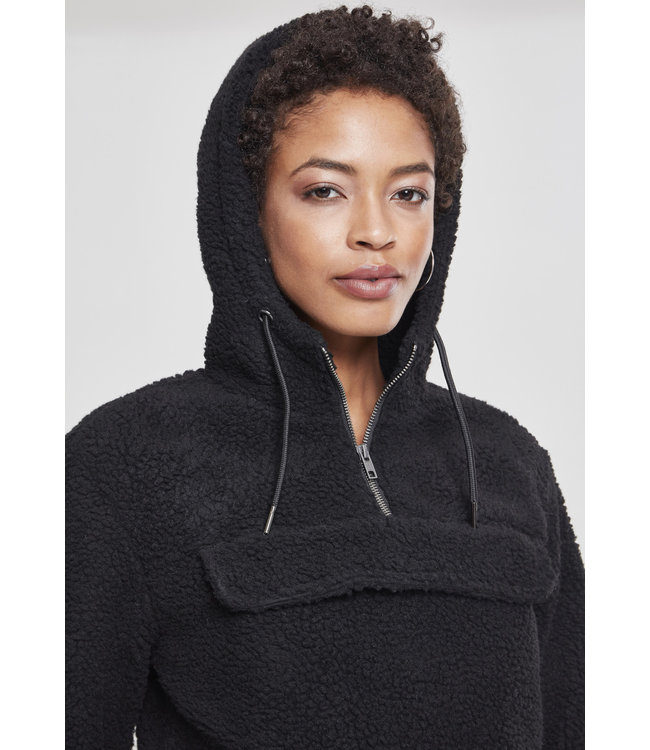 Urban Classics Ladies Sherpa Pull Over Hoody