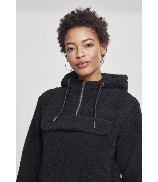 Urban Classics Ladies Sherpa Pull Over Hoody