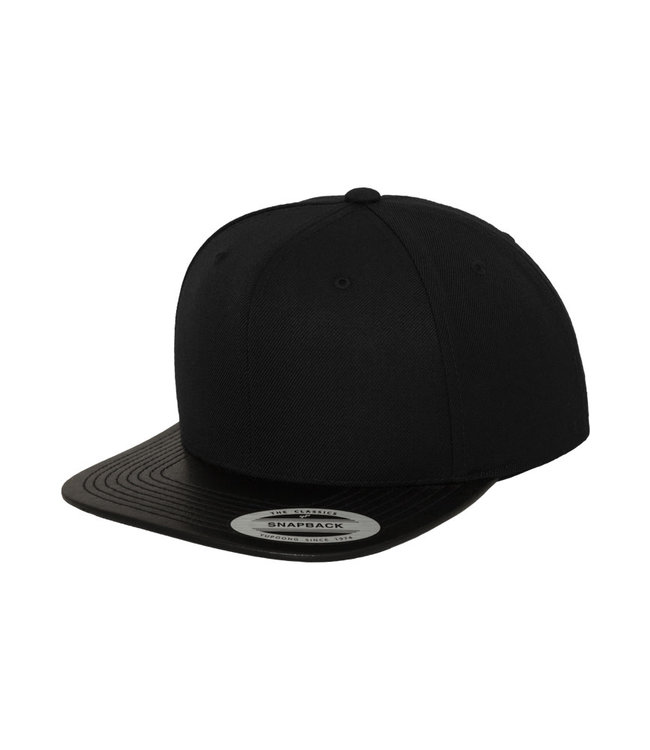 Leather Snapback - 6089LH