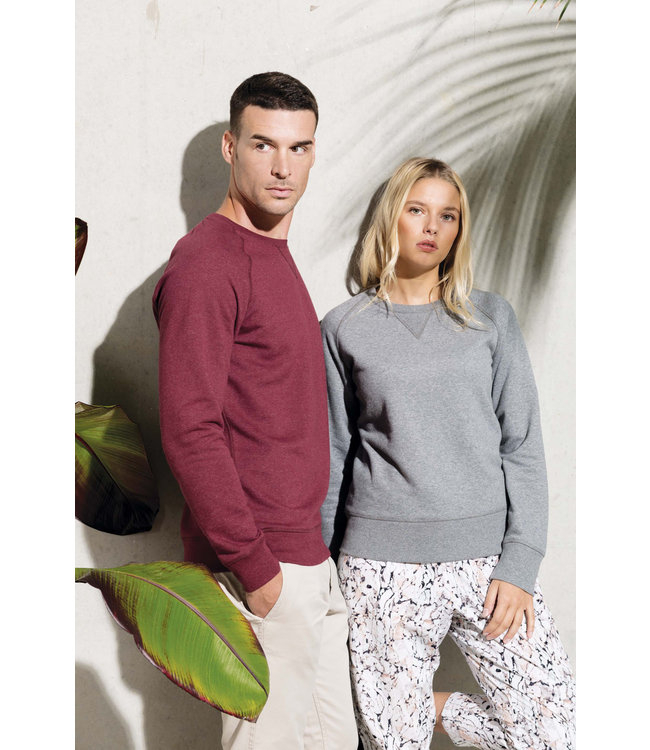 Kariban Sweater men organic cotton raglan