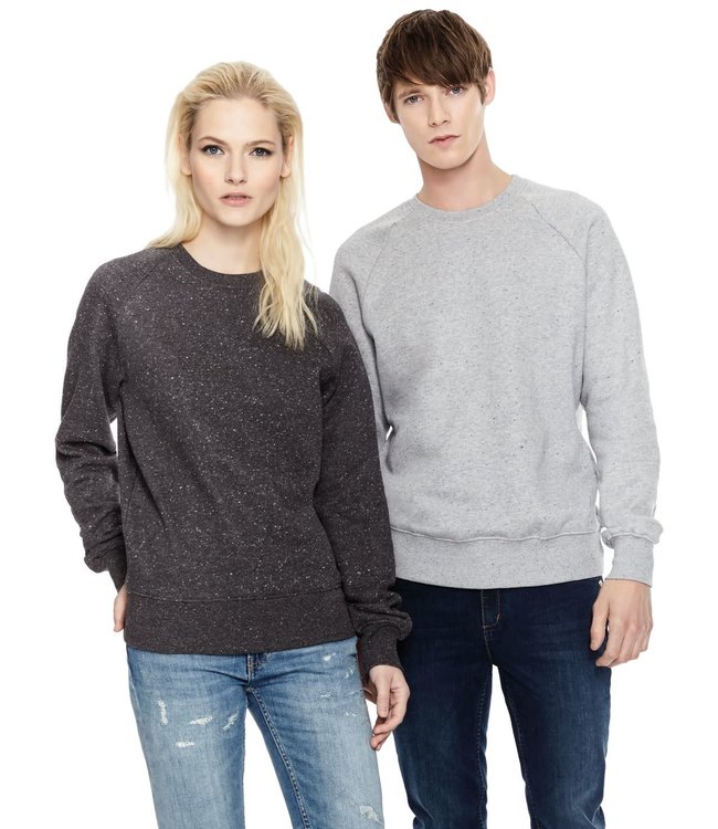 Earth Positive Unisex  Premium Organic Raglan  Crewneck Sweatshirt