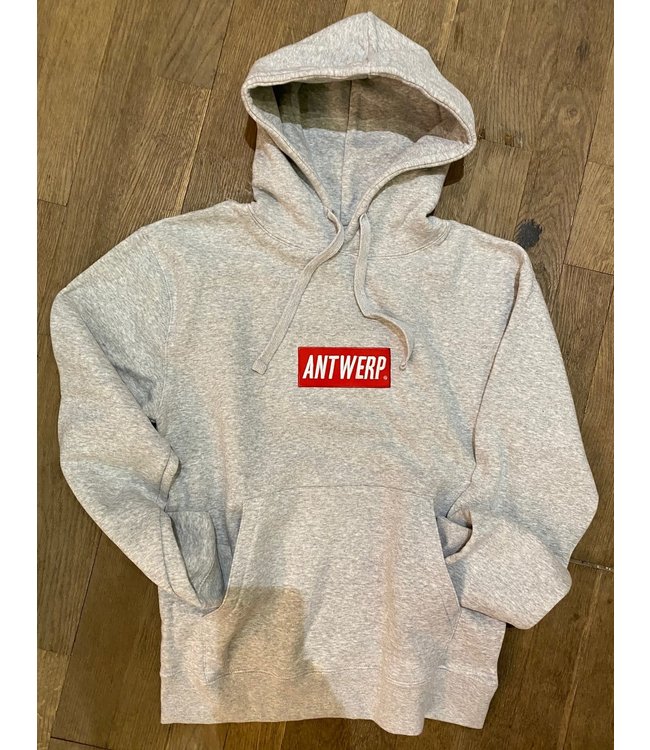 Antwerp Wear AW hoodie red box emb