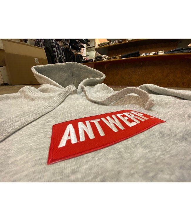 Antwerp Wear AW hoodie red box emb