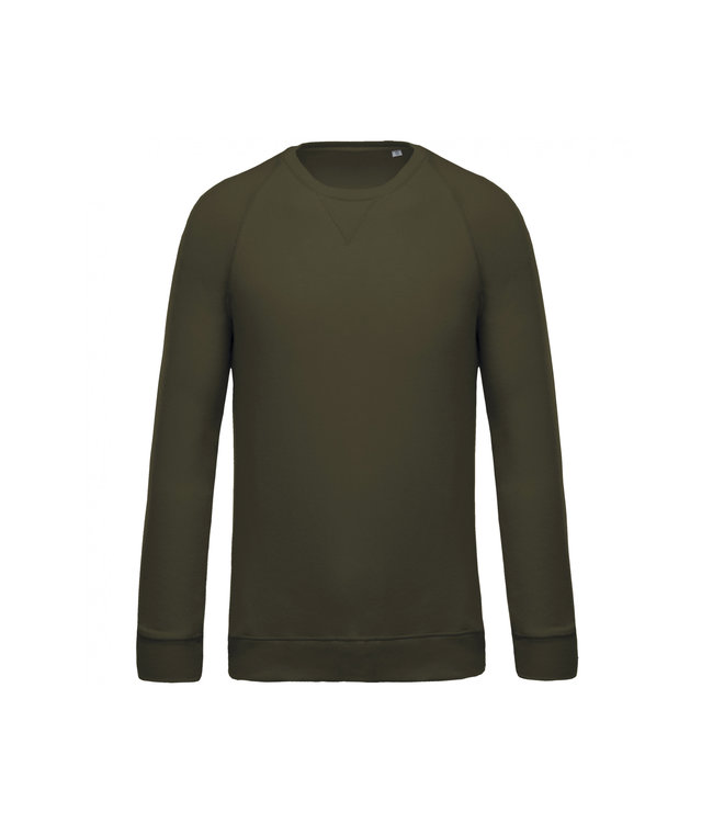 Kariban Sweater bio katoen  ronde hals raglan