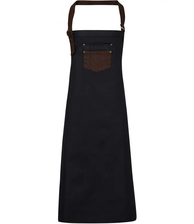 PREMIER  Division - Waxed look denim schort