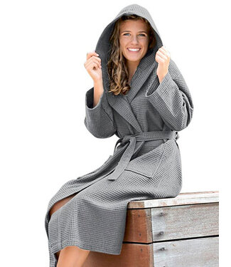Robezz® Waffle Bathrobe With Hood
