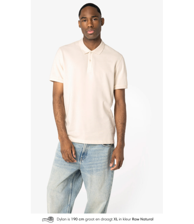 Native Spirit Ecologische herenpolo in piquétricot NS207