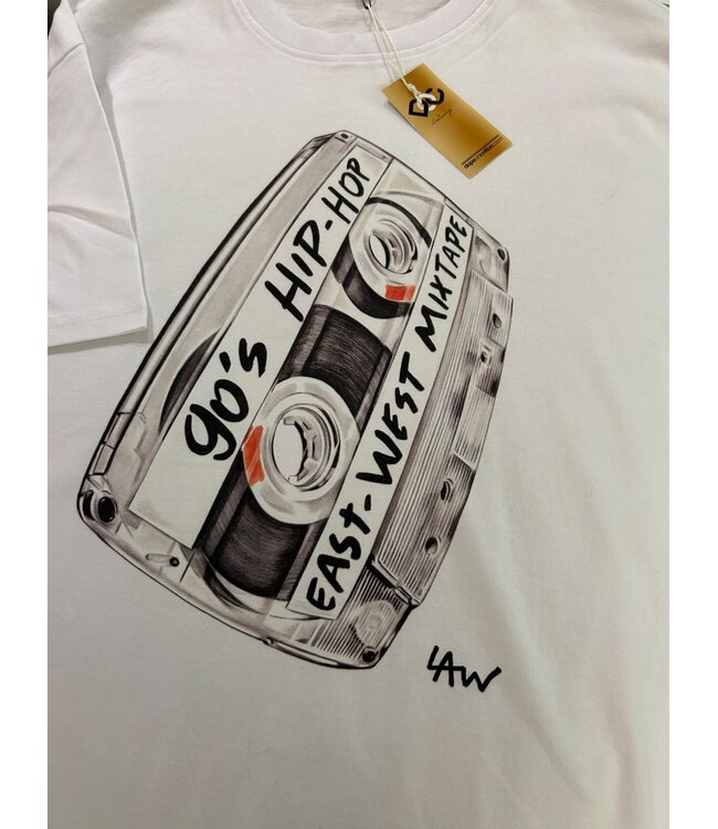 Law T-shirt LAW x DOC 90's MIX TAPE EAST WEST