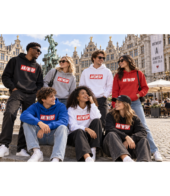 Antwerp Wear AW Hoody ANTWERP RED BOX