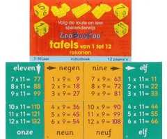 ZooBooKoo Kubusboek Tafels van 1 - 12