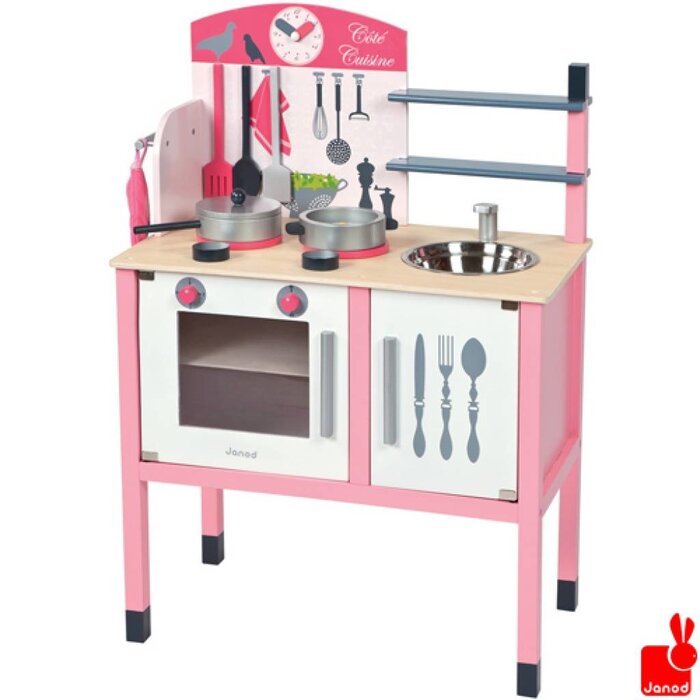 Janod Keukentje Mademoiselle rose + 8 accesoires