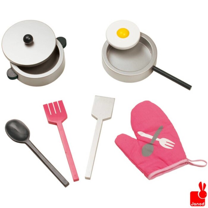 Janod Keukentje Mademoiselle rose + 8 accesoires