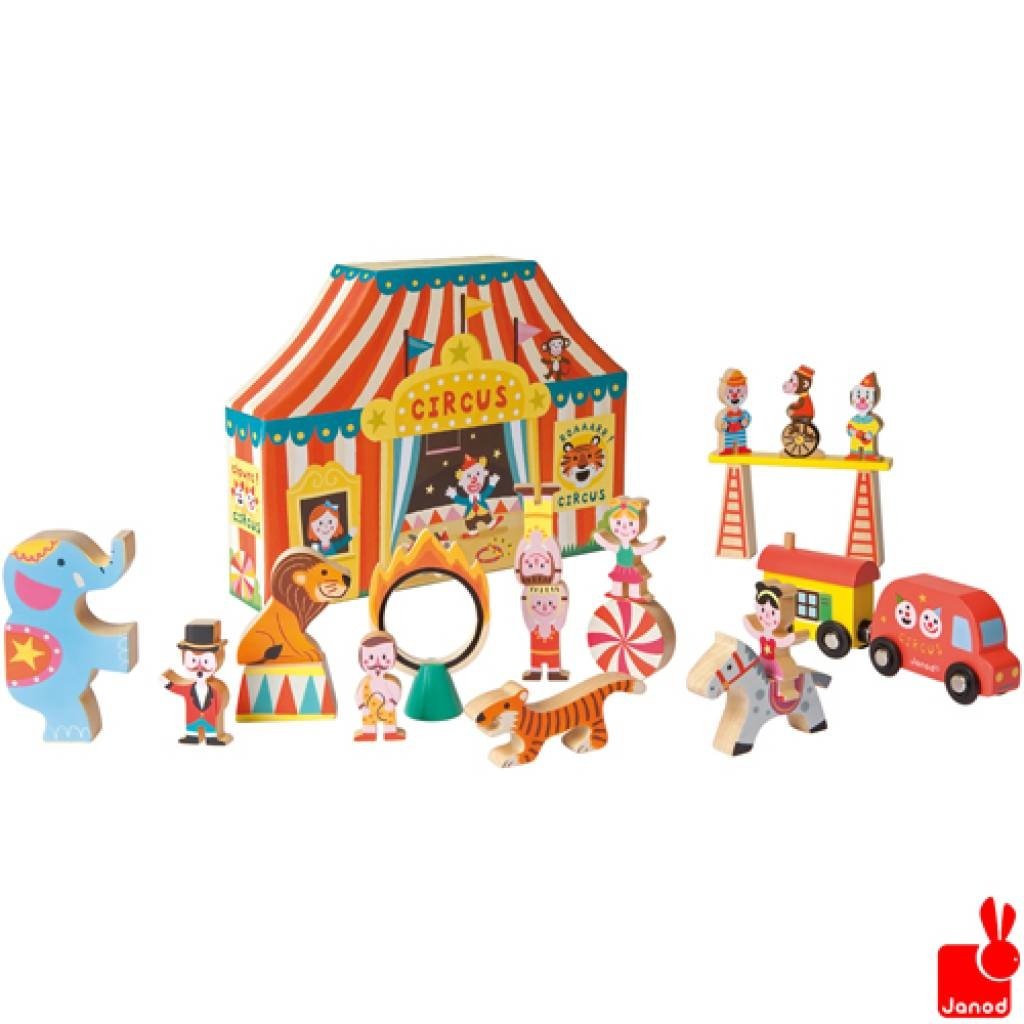 Janod Story Box het circus 21-delig