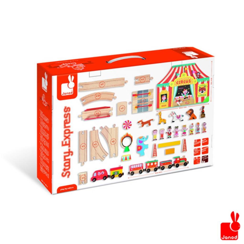 Janod Story Express het circus + rails