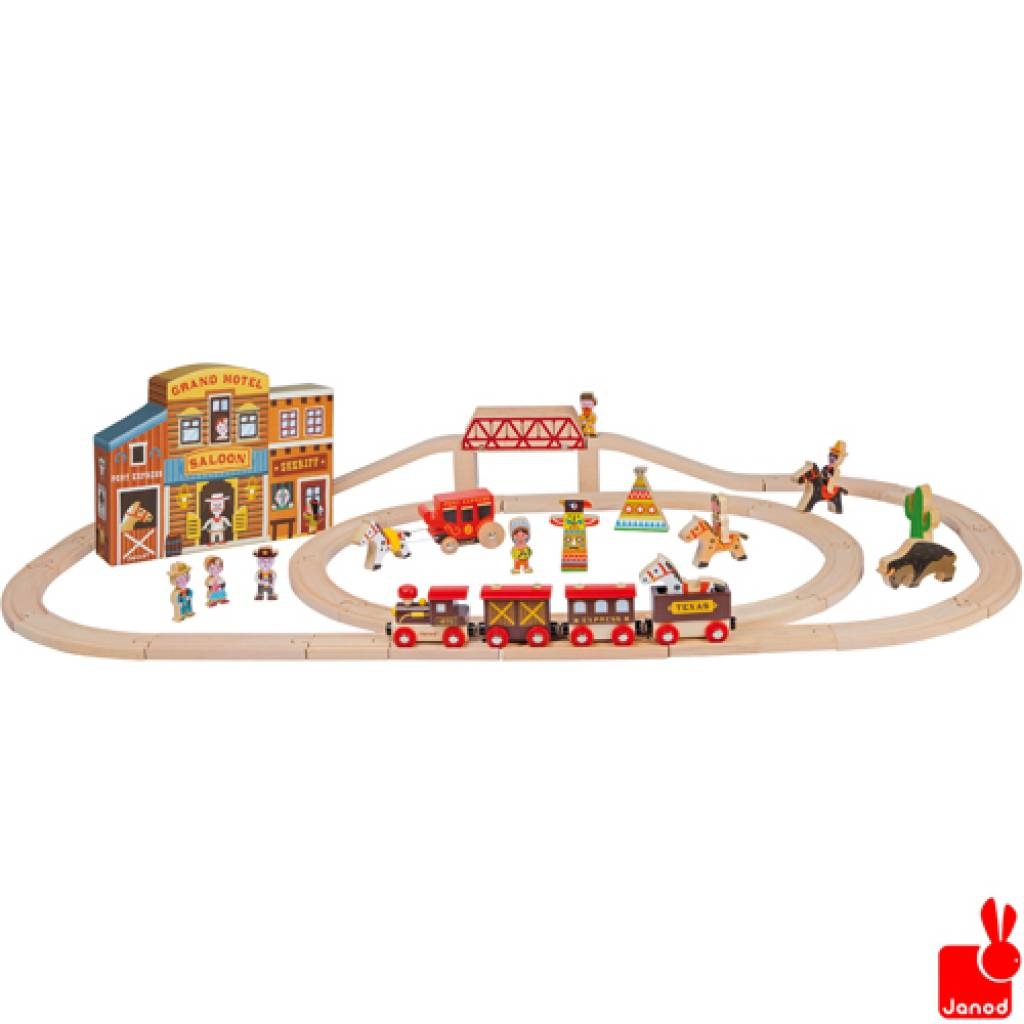Janod Story Express het wilde westen + rails
