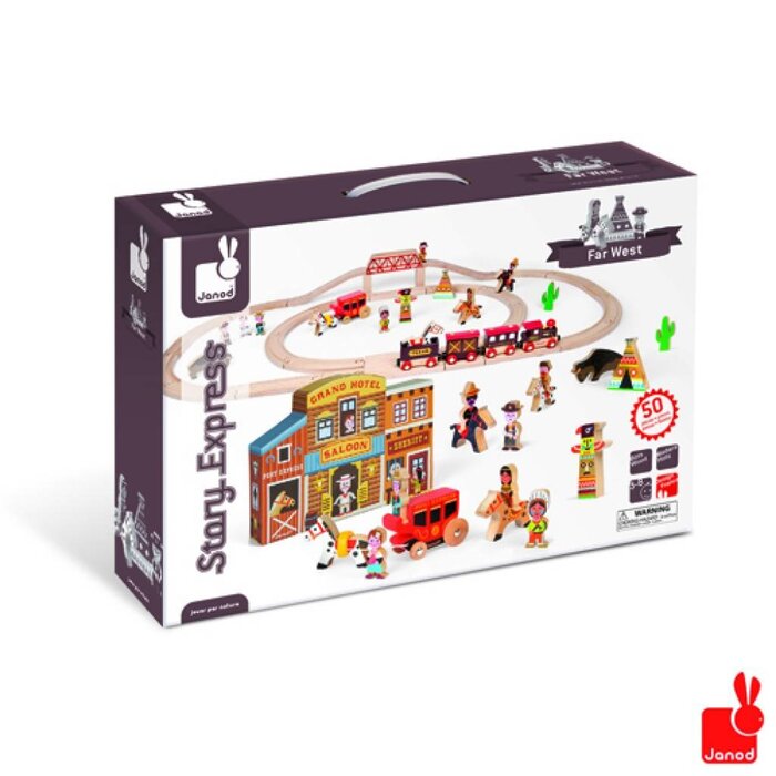 Janod Story Express het wilde westen + rails