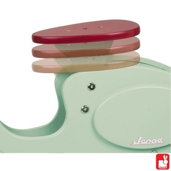 Janod Houten scooter in mint kleur voor kids
