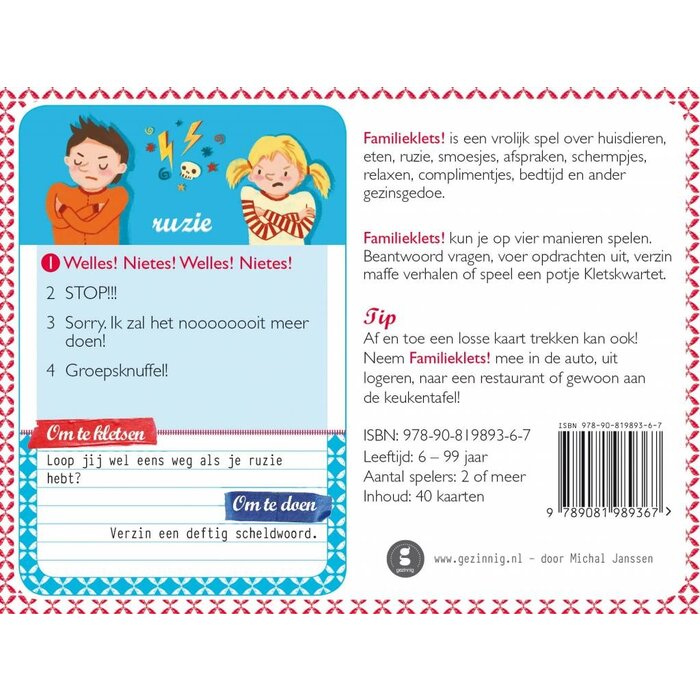 Gezinnig Familieklets!