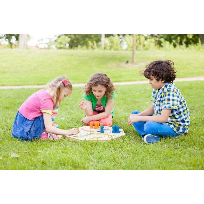 BuitenSpeel Grote Ren naar Huis spel (mens erger je niet)