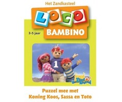 Loco Zandkasteel-puzzel mee met Koning Koos, Sasa en Toto (bambino)