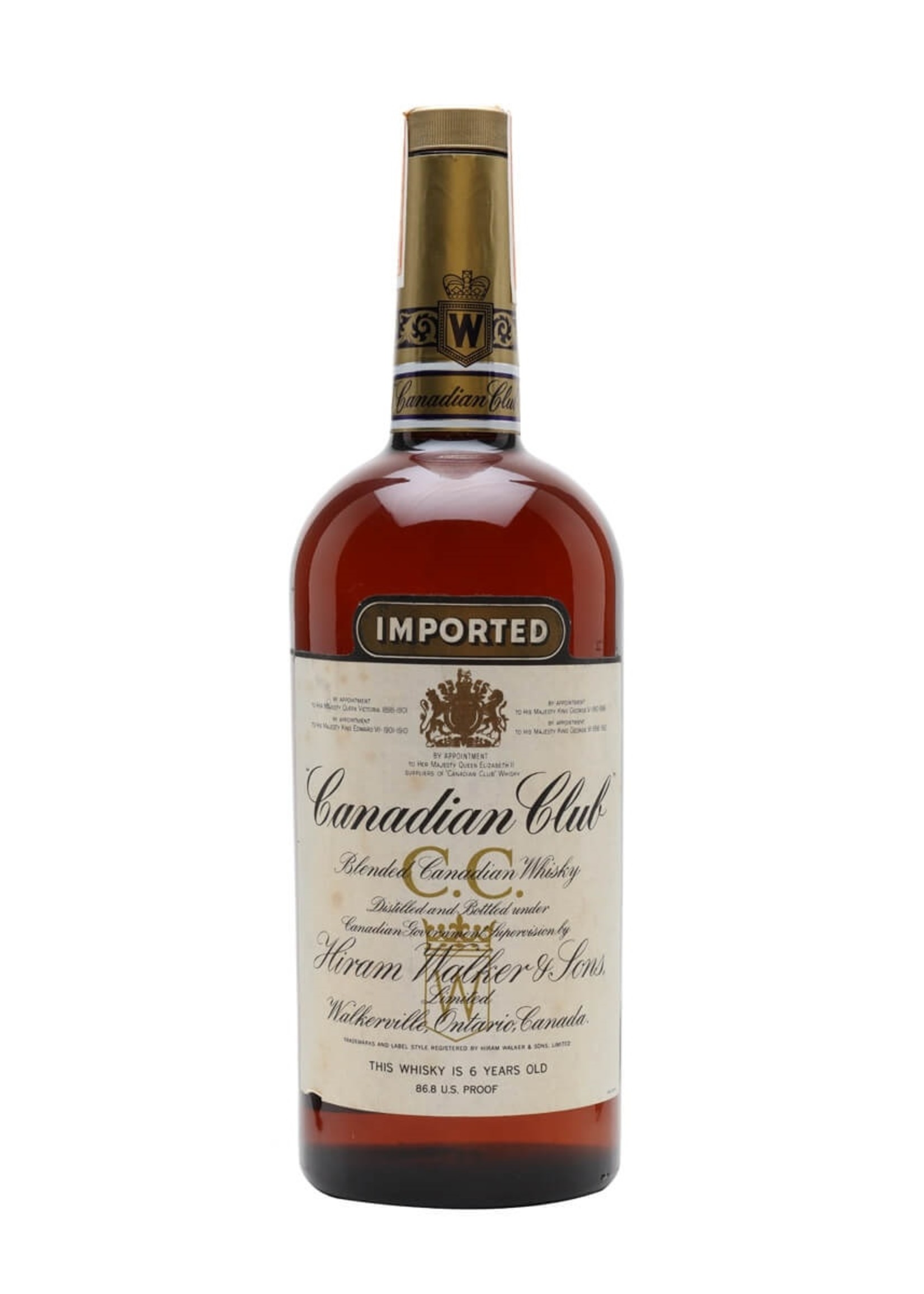 Canadian Club 6 Year Old Whisky