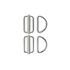 XDEEP Stealth 2.0 Slidable D-Ring Kit (paar) XDEEP Stealth 2.0 Slidable D-Ring Kit (paar)